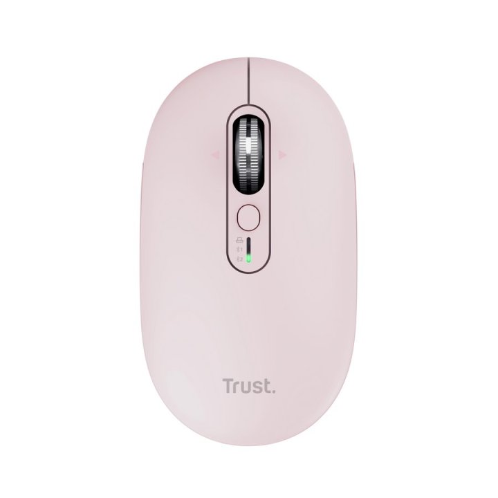Mouse Trust Wireless Seron Hypscroll Slim 400-2400dpi 6 Botones Recargable Fsc Grs Rosa