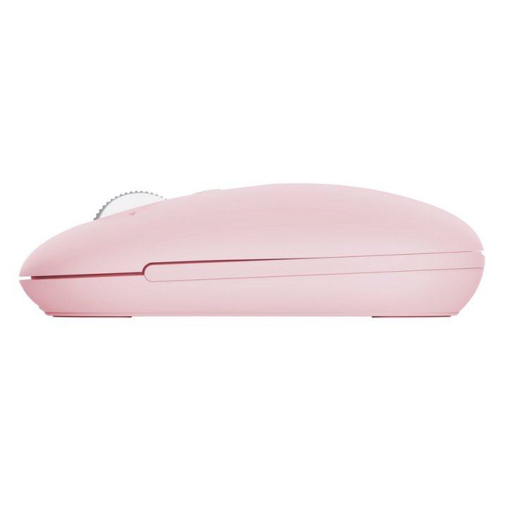 Mouse Trust Wireless Seron Hypscroll Slim 400-2400dpi 6 Botones Recargable Fsc Grs Rosa