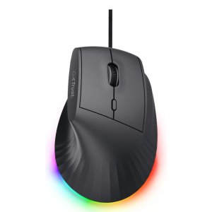 Mouse Trust Gaming  Gxt 145 Rexxa 10000dpi 6 Botones Programables Iluminacion Rgb Negro
