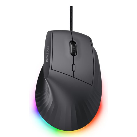 Mouse Trust Gaming  Gxt 145 Rexxa 10000dpi 6 Botones Programables Iluminacion Rgb Negro