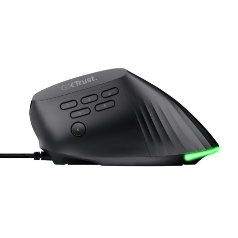 Mouse Trust Gaming  Gxt 145 Rexxa 10000dpi 6 Botones Programables Iluminacion Rgb Negro