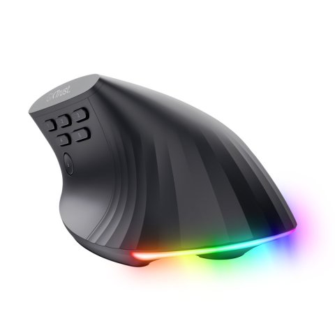 Mouse Trust Gaming  Gxt 145 Rexxa 10000dpi 6 Botones Programables Iluminacion Rgb Negro