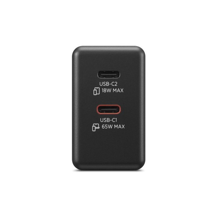 Cargador Universal Lenovo Usb-c  65w Portatil, Smartphone. Dos Puertos Usb-c