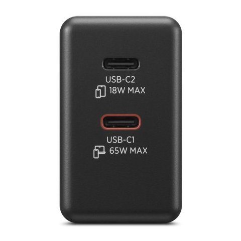 Cargador Universal Lenovo Usb-c  65w Portatil, Smartphone. Dos Puertos Usb-c