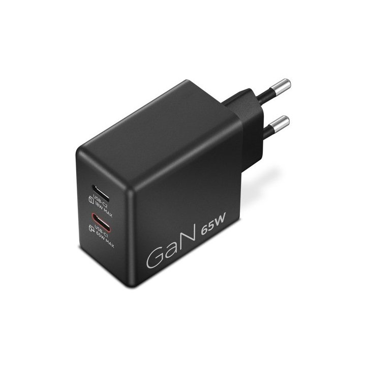 Cargador Universal Lenovo Usb-c  65w Portatil, Smartphone. Dos Puertos Usb-c