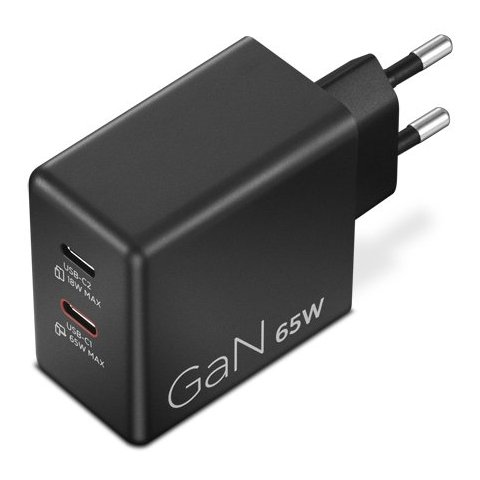 Cargador Universal Lenovo Usb-c  65w Portatil, Smartphone. Dos Puertos Usb-c