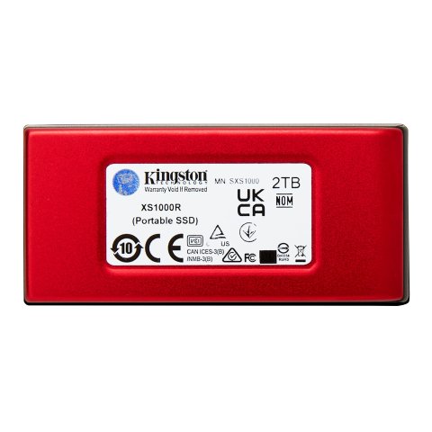 Disco M.2 Externo Kingston Sxs1000r 2000g 2 Tb - Usb 3.2 Gen 2x2 --rojo