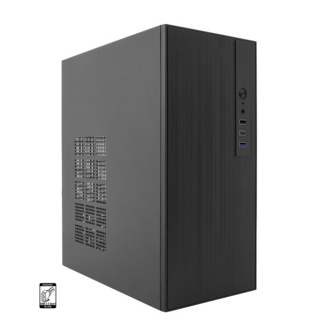 Caja Micro Atx Coolbox M460 Gpu Max 250mm 1x3.5 2.5 1x2.5 2.5 Usb-c 3.2 F.a Basic 500w Color Negro
