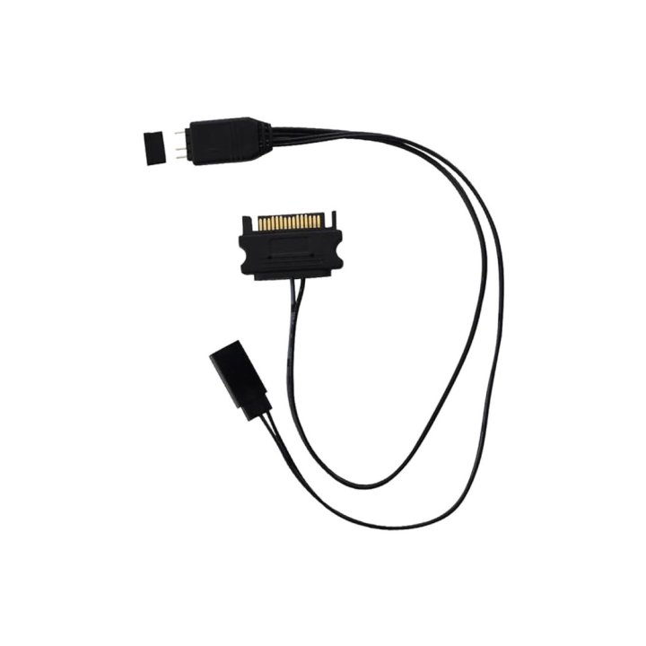 Controlador Mini Iluminacion Coolbox Argb Por Reset Conector 3-pin 5v Alimentacion Sata Negro