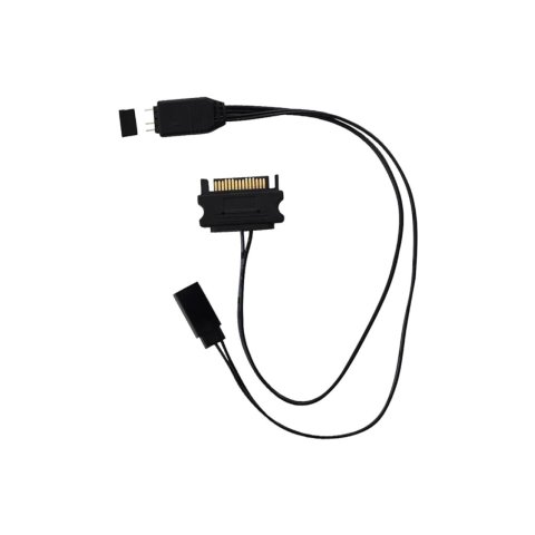 Controlador Mini Iluminacion Coolbox Argb Por Reset Conector 3-pin 5v Alimentacion Sata Negro