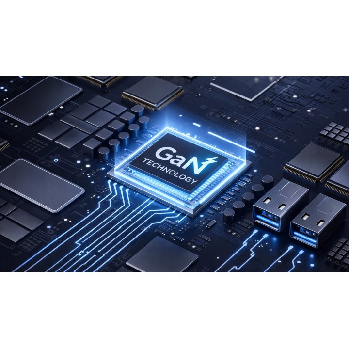 Cargador Usb Gan Coolbox Nb100-uc 100w 1xusb-c Pd 3.0 Proteccion Circuito Color Negro