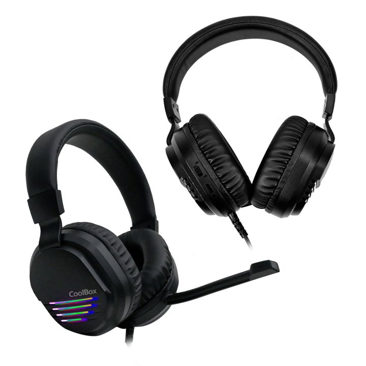 Teclado Mouse Headset Y Alfombrilla Coolbox Xwing 2 Negro Teclado Membrana Mouse 7200dpi Rgb