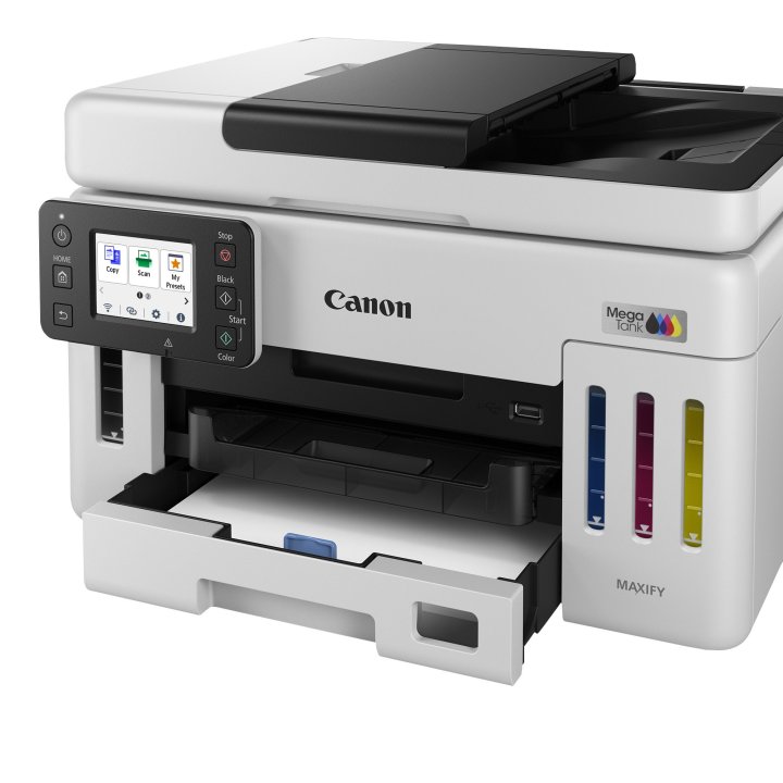 Multifuncion Inkjet Canon Maxify Gx6150 24ppm Wifi Duplex Rj45 B.250 Color Blanco