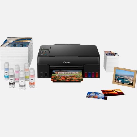 Multifuncion Inkjet Canon Pixma G650 4ppm Wifi Usb Foto 6 Tintas Bandeja 100 Color Negro