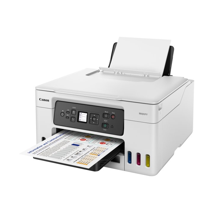Multifuncion Inkjet Canon Maxify Gx3050 18ppm Wifi Duplex Bandeja 350 Color Blanco