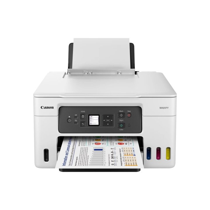 Multifuncion Inkjet Canon Maxify Gx3050 18ppm Wifi Duplex Bandeja 350 Color Blanco