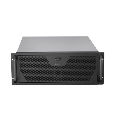 Caja Rack 19" Unykach 4u Sin Fuente Negro Plata 6 Bahias Int 1xusb2.0 1xusb3.0 1xusb-c