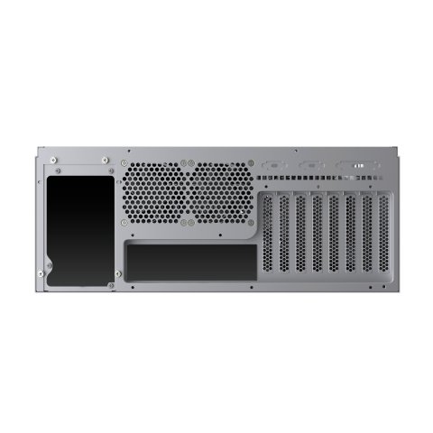 Caja Rack 19" Unykach 4u Sin Fuente Negro Plata 6 Bahias Int 1xusb2.0 1xusb3.0 1xusb-c