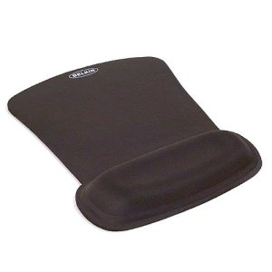Alfombrilla Belkin Waverest Gel - Base Antideslizante - Superficie Microfibra Color Negro F8e262