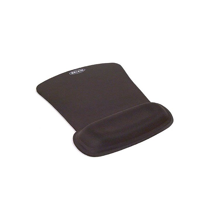 Alfombrilla Belkin Waverest Gel - Base Antideslizante - Superficie Microfibra Color Negro F8e262
