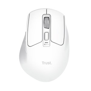 Mouse Trust Wireless Niven Bt 2.4ghz 7 Botones 800-3200dpi Recargable Color Blanco.