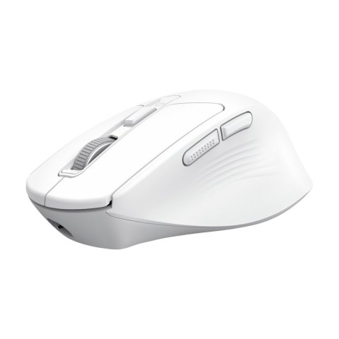 Mouse Trust Wireless Niven Bt 2.4ghz 7 Botones 800-3200dpi Recargable Color Blanco.