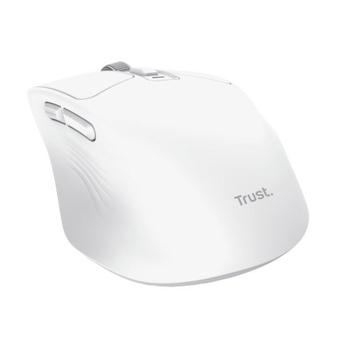 Mouse Trust Wireless Niven Bt 2.4ghz 7 Botones 800-3200dpi Recargable Color Blanco.