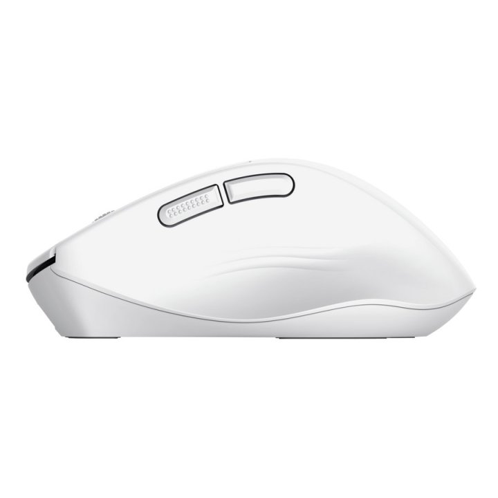Mouse Trust Wireless Niven Bt 2.4ghz 7 Botones 800-3200dpi Recargable Color Blanco.