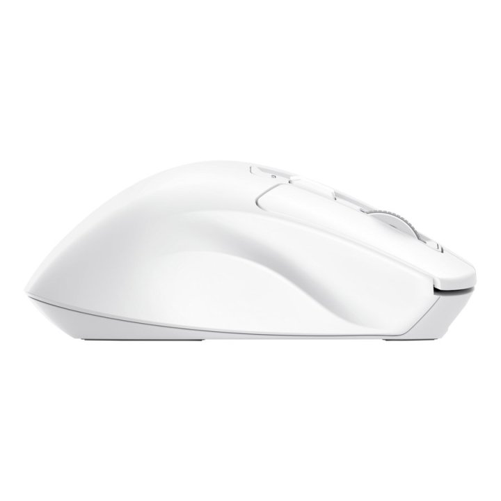 Mouse Trust Wireless Niven Bt 2.4ghz 7 Botones 800-3200dpi Recargable Color Blanco.