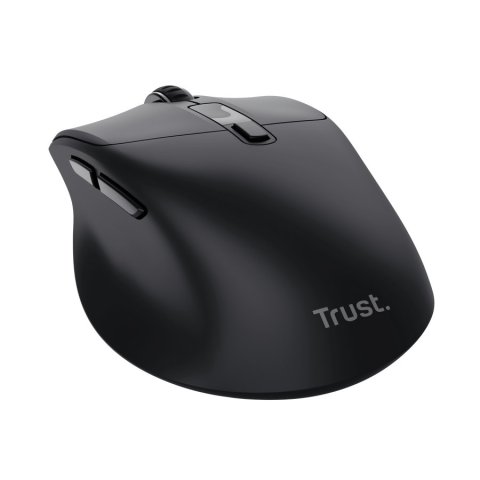 Mouse Trust Wireless Zevo Bt 2.4ghz 6 Botones 1200-3200dpi Recargable Color Negro.