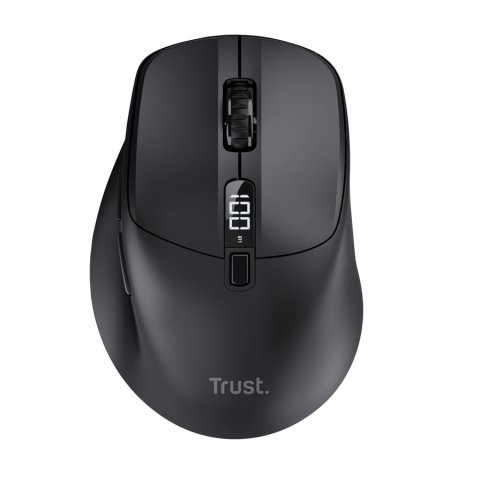 Mouse Trust Wireless Zevo Bt 2.4ghz 6 Botones 1200-3200dpi Recargable Color Negro.