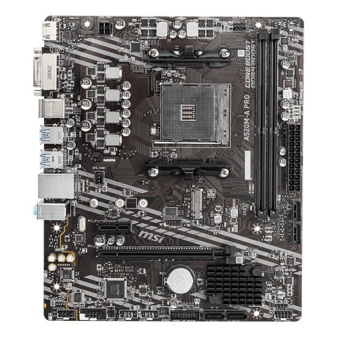 Pb Msi A520m-a Pro M-atx Am4 2xddr4 3200mhz Hdmi Dvi-d  Lan 1xm.2