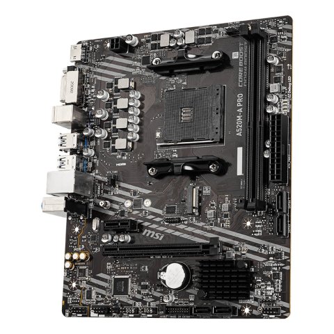 Pb Msi A520m-a Pro M-atx Am4 2xddr4 3200mhz Hdmi Dvi-d  Lan 1xm.2