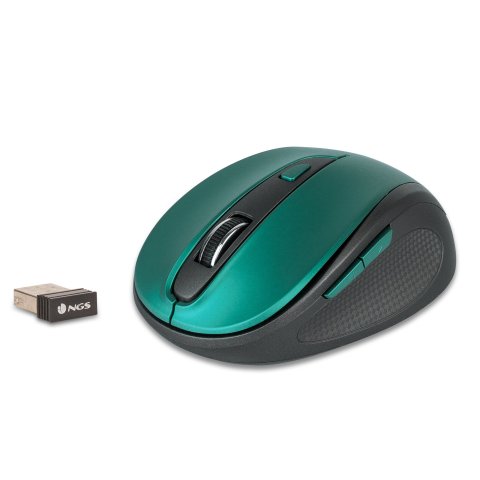 (km0) Mouse Ngs Wireless Evo Mute 800 1600dpi 2.4ghz Nano Receptor Usb Color Azul            