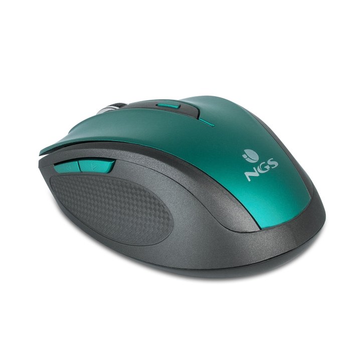 (km0) Mouse Ngs Wireless Evo Mute 800 1600dpi 2.4ghz Nano Receptor Usb Color Azul            
