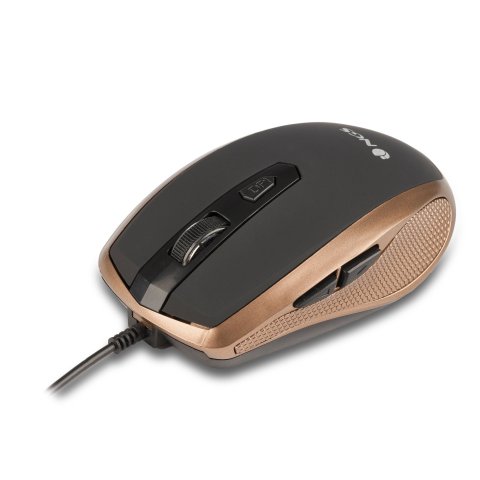 Mouse Ngs Tick 800 1600dpi Usb 6 Botones Color Oro