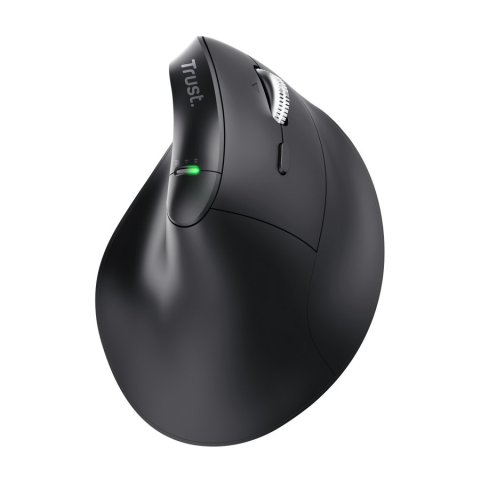 Mouse Trust Vyran Wireless Ergo 2400dpi 7 Botones Hyperscroll Multidevice Recargable Usb-c Negro