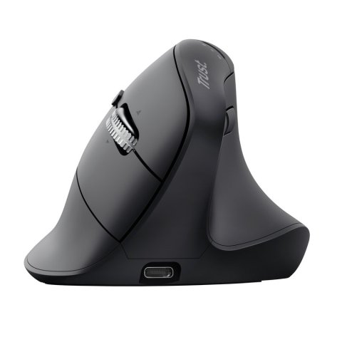 Mouse Trust Vyran Wireless Ergo 2400dpi 7 Botones Hyperscroll Multidevice Recargable Usb-c Negro