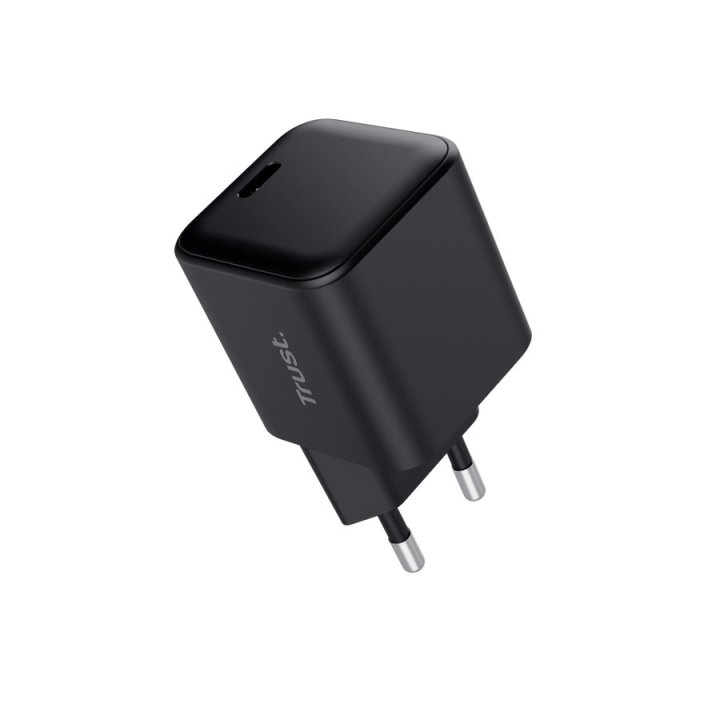Cargador Usb Gan Trust Maxo 65w Pd 1xusb-c Ultra Small Incluye Cable Usb-c 2m Negro