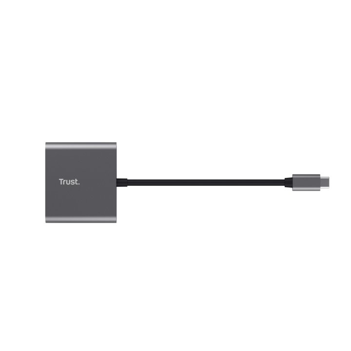 Docking Usb-c Trust Dalyx 3 En 1 1xhdmi 4k 1xusb-a 3.2 1xusb-c Pd 100w Gris