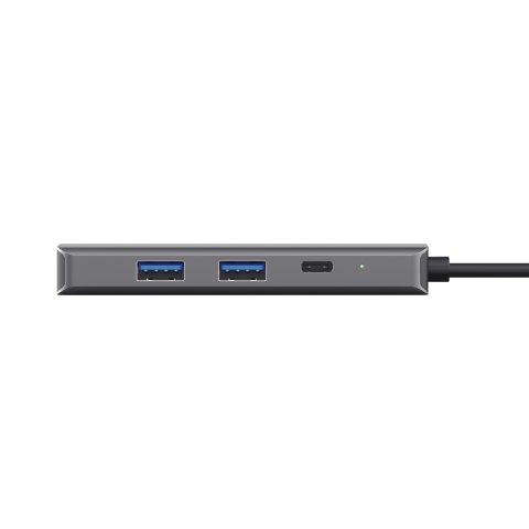 Hub Usb-c Trust Dalyx 6 En 1 Aluminio 1xhdmi 4k 2xusb-a 3.2 1xusb-c Pd 100w Lector Sd Microsd