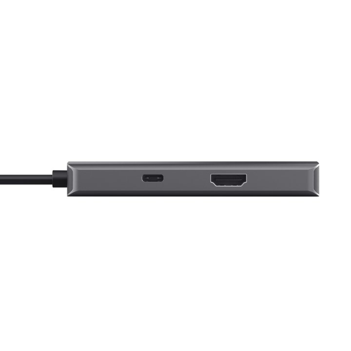 Hub Usb-c Trust Dalyx 6 En 1 Aluminio 1xhdmi 4k 2xusb-a 3.2 1xusb-c Pd 100w Lector Sd Microsd