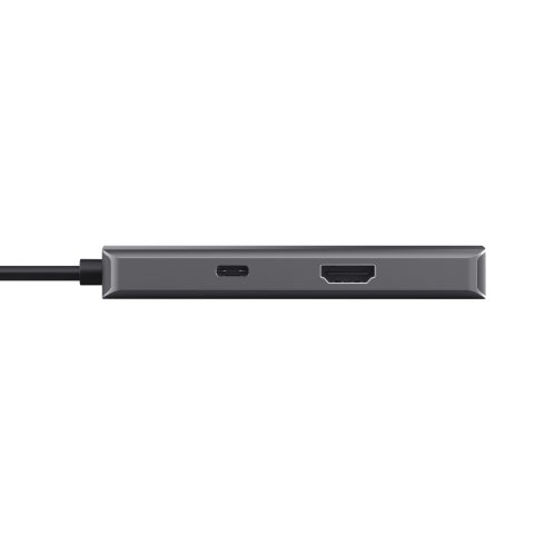 Hub Usb-c Trust Dalyx 6 En 1 Aluminio 1xhdmi 4k 2xusb-a 3.2 1xusb-c Pd 100w Lector Sd Microsd