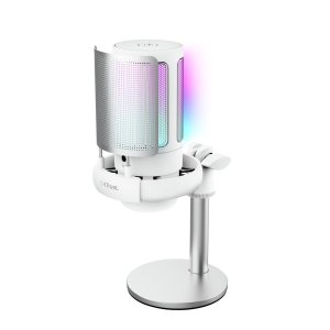 Microfono Trust Gxt 238w Auron Gaming Usb Iluminacion Led Patron Cardioide Tripode Blanco
 2