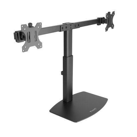Soporte De Mesa Tooq Db1727tn-b 2 Pantalla 17"-27" Vesa 75x75 100x100 Negro