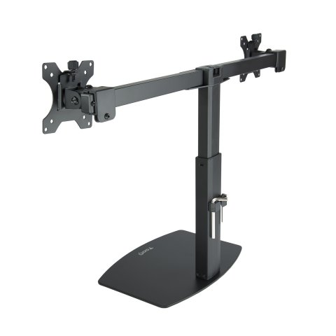 Soporte De Mesa Tooq Db1727tn-b 2 Pantalla 17"-27" Vesa 75x75 100x100 Negro