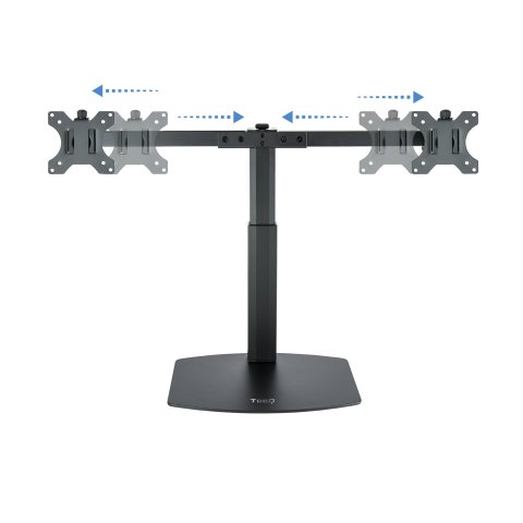 Soporte De Mesa Tooq Db1727tn-b 2 Pantalla 17"-27" Vesa 75x75 100x100 Negro