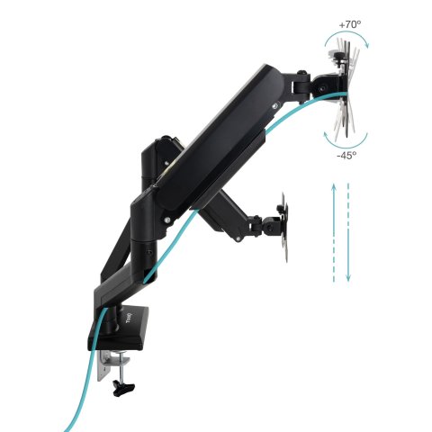 Soporte De Mesa Tooq Db1434tnr-b 2 Pantallas 13"-34" Max 10kg Vesa Max. 100x100 Negro
