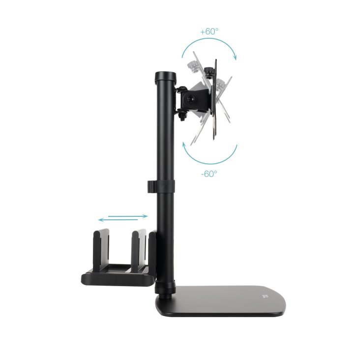 Soporte De Mesa Tooq Db1128tn-b 17"-27" Max 6kg Vesa Max. 100 100 Color Negro