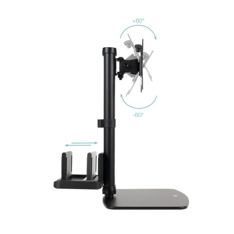 Soporte De Mesa Tooq Db1128tn-b 17"-27" Max 6kg Vesa Max. 100 100 Color Negro